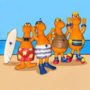 1991 Kraft CHEESASAURUS REX Dinosaur Mascot Scuba Surfer Baseball Skater Figure